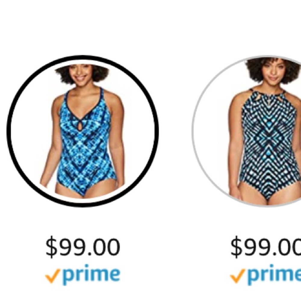 Abstract print tummy control one piece.  NWT